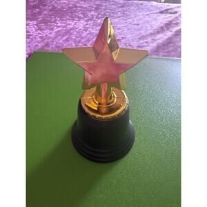 Gold Star Trophy Award Prize Sports Event Party